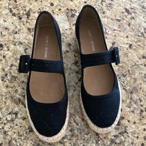 Black Maryjane espadrilles